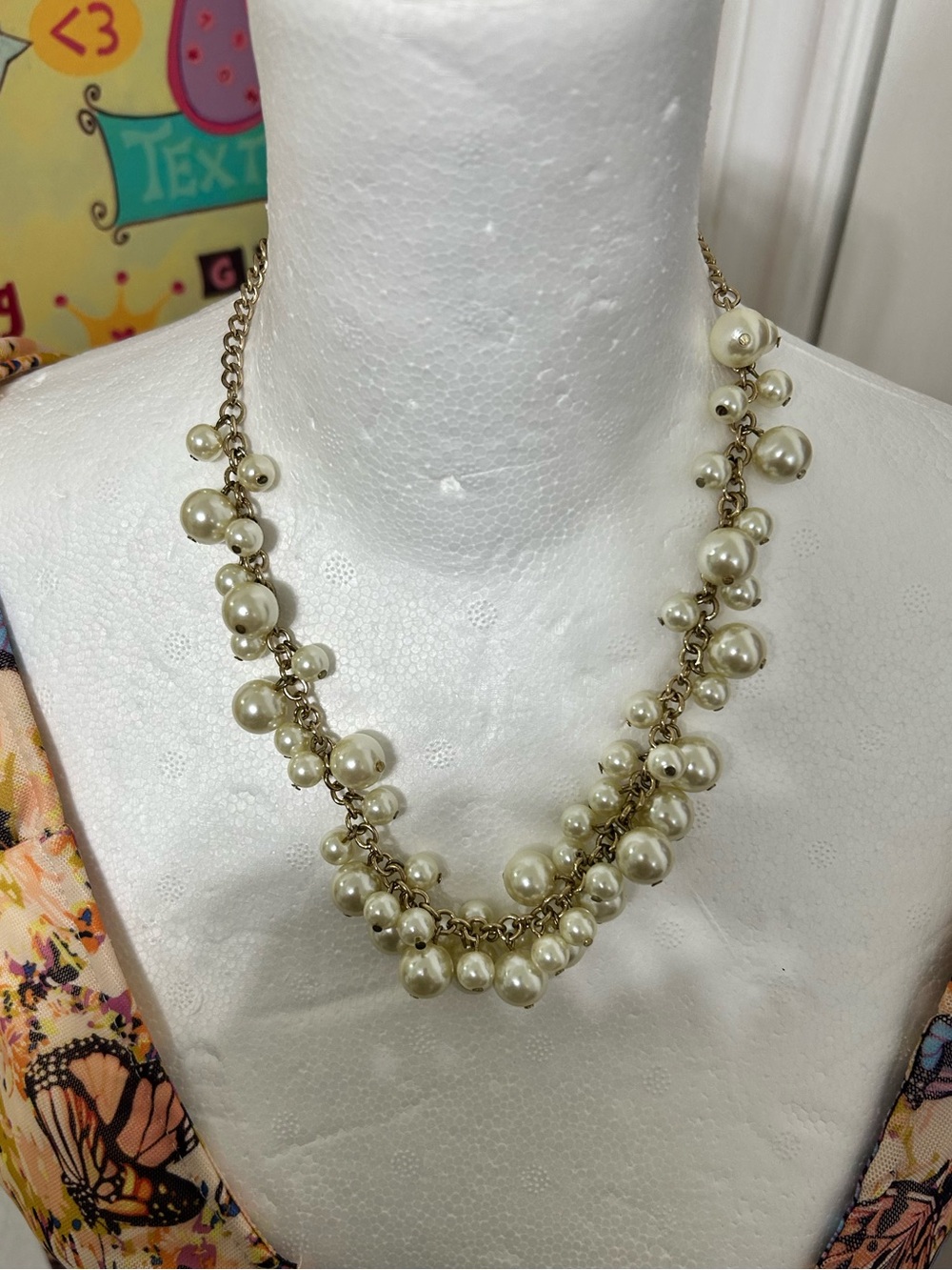 Pearl Cluster Gold-Tone Necklace - Women Jewelry
